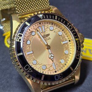 Invicta Pro Diver Men's Watch - 43mm, Black, Gold (49690)